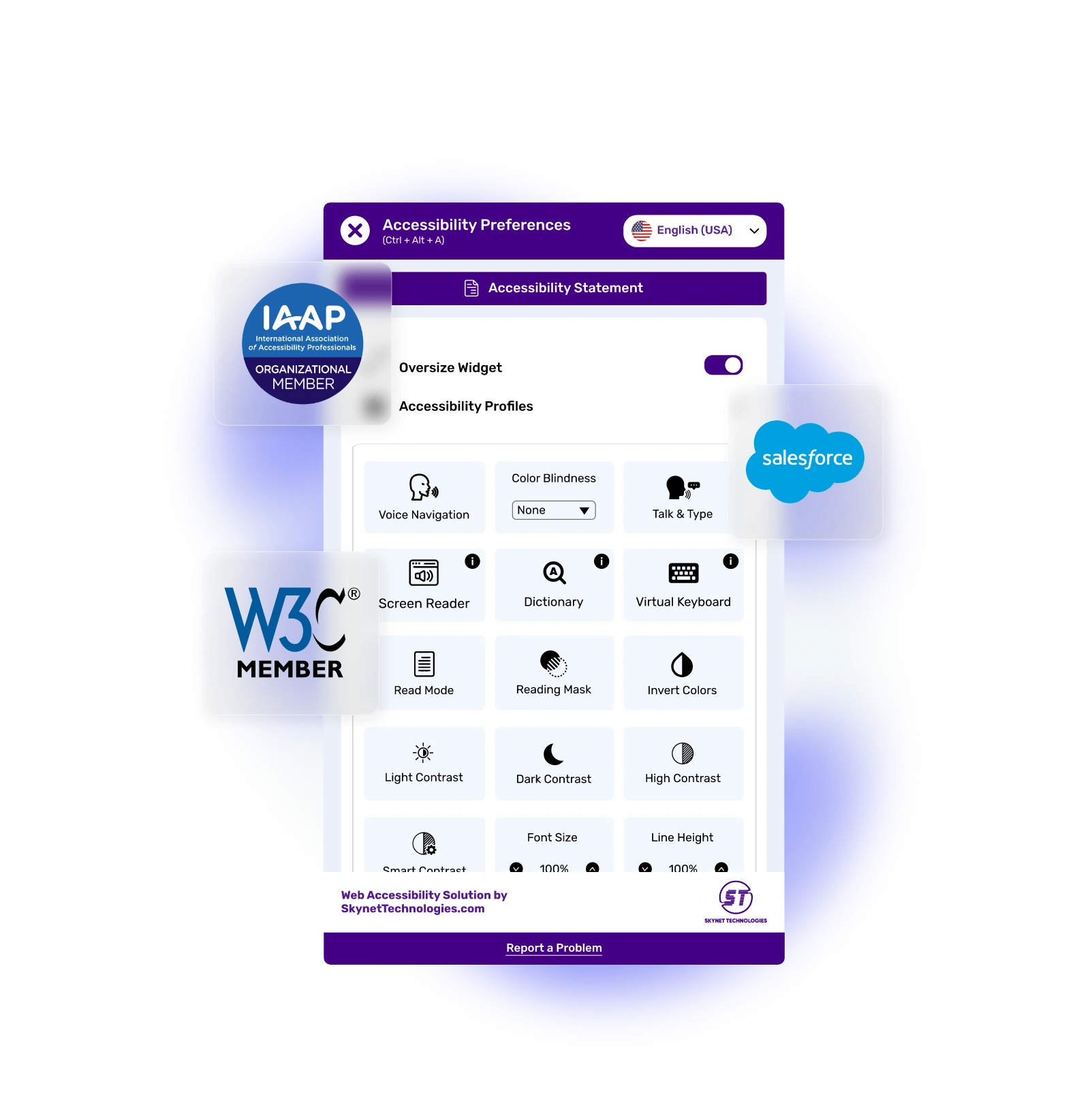 Salesforce Experience Builder Accessibility Widget