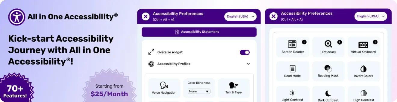 all in one accessibility cta banner