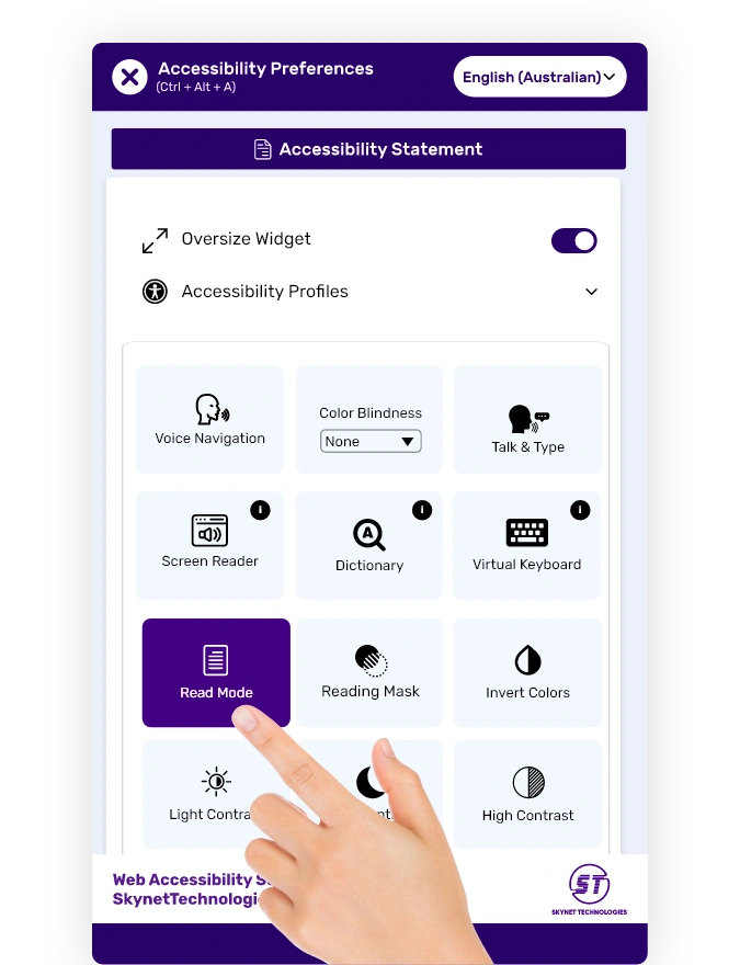 Australian Accessibilitywidget