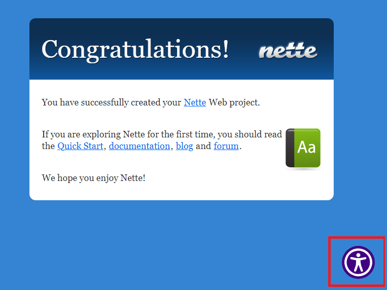 nette ada website accessibility