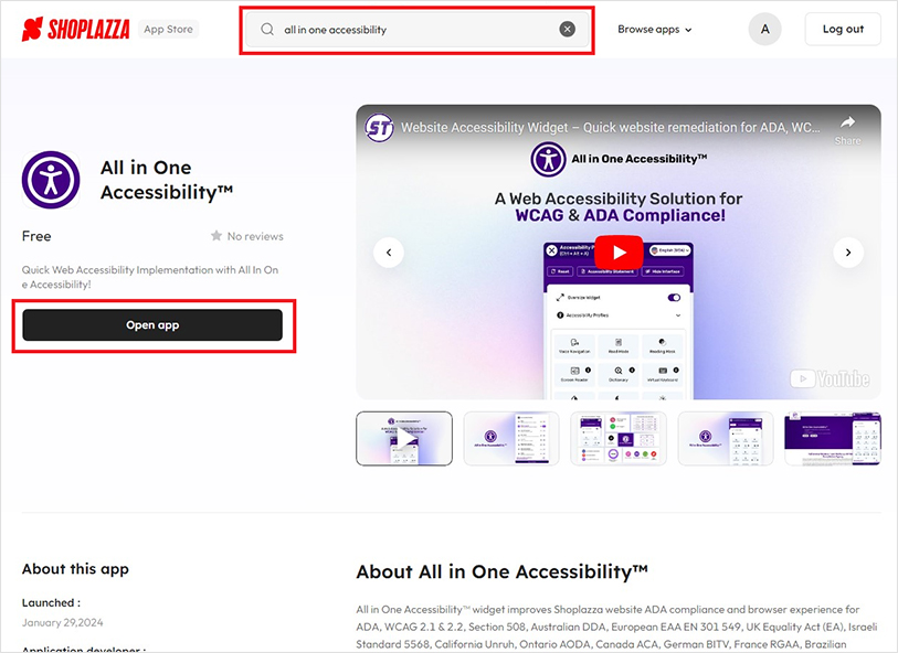 shoplazza ada website accessibility