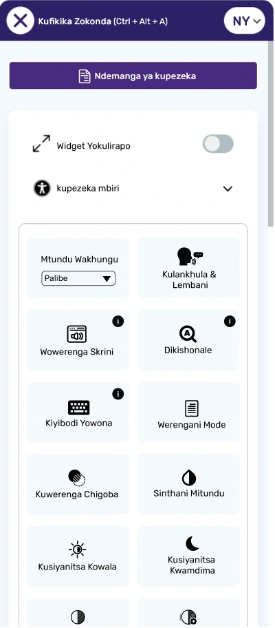 chichewa accessibilitytoolbar