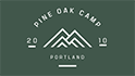 pine oak camp theme logo