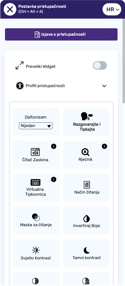 croatian accessibility toolbar