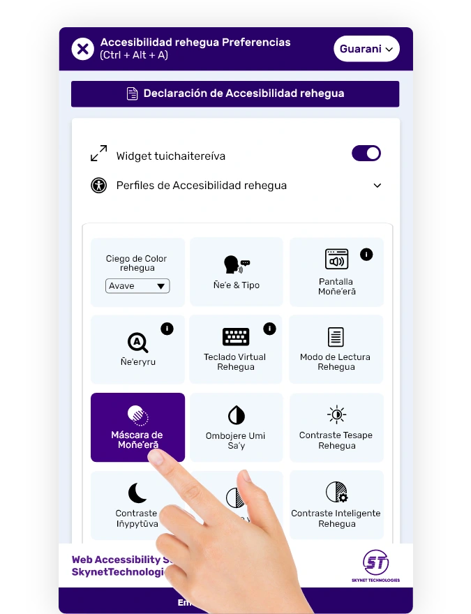 guarani accessibility widget.webp