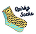 quirky socks theme logo