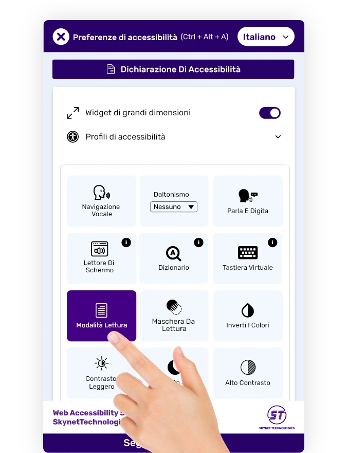 Italian website accessibility solution