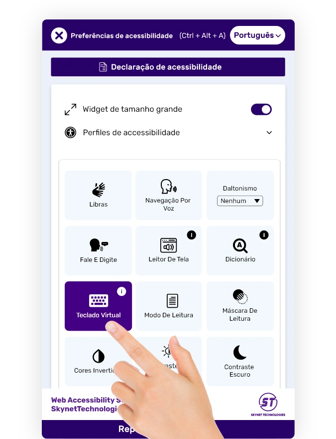 Portuguese website accessibility solution