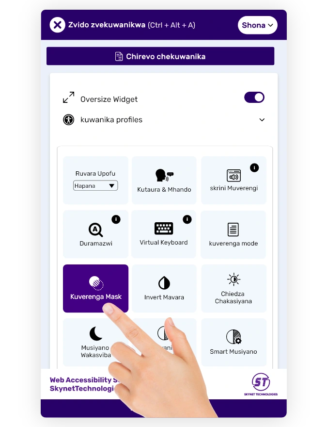 shona accessibilitywidget