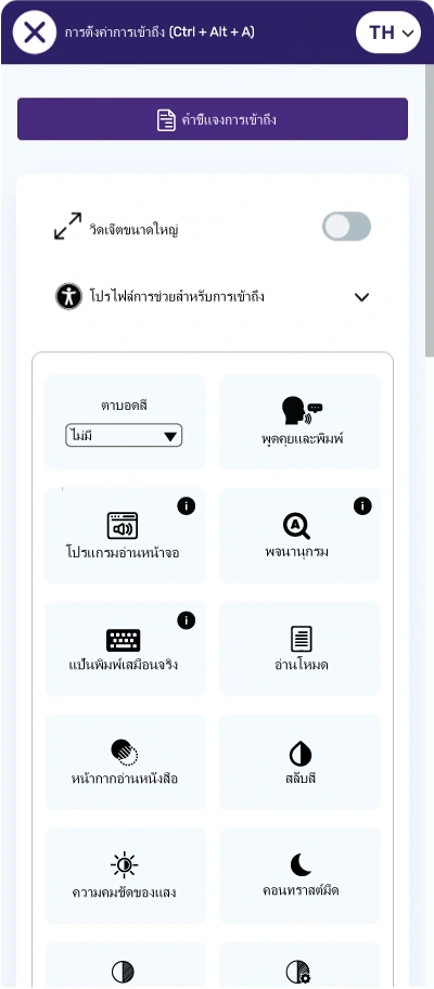 Thai Accessibilitytoolbar